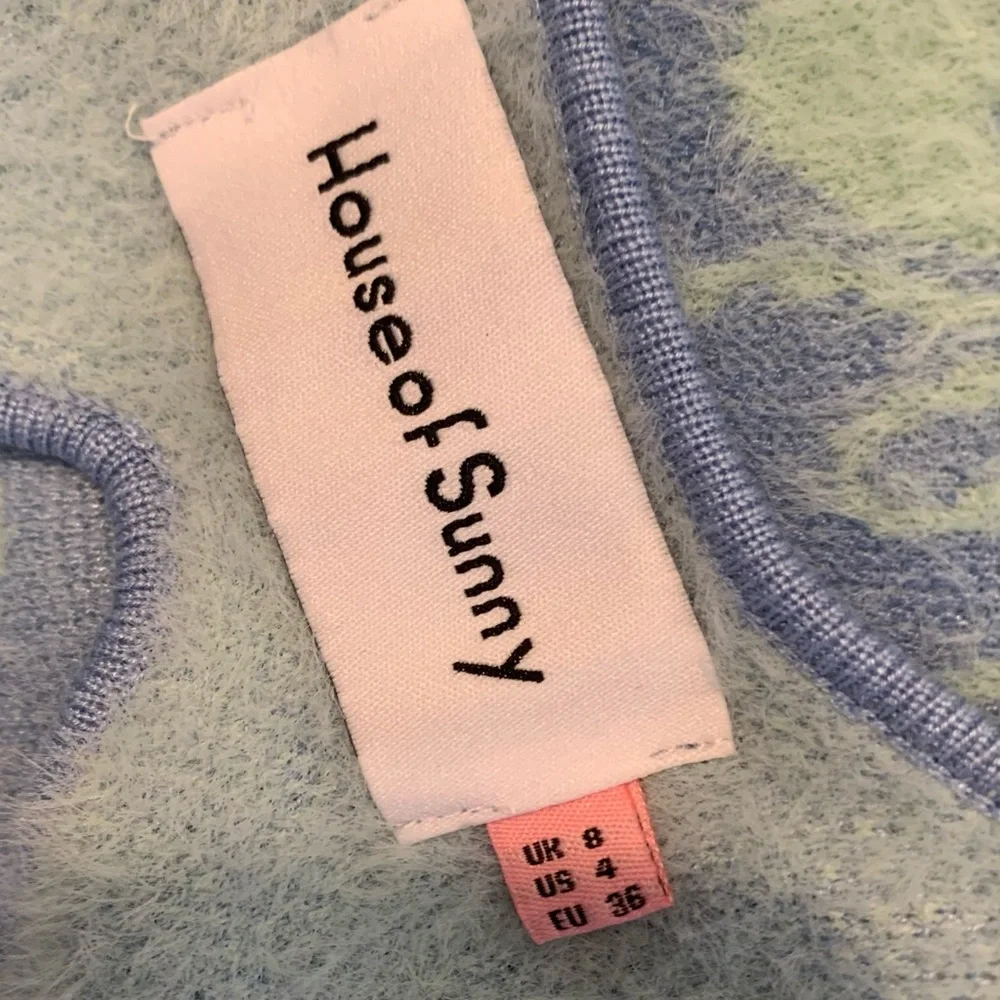 House Of Sunny Blue Crush Knit Midi Slip Dress